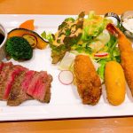 一つ一つのクオリティーが高い!西櫻亭さんの和牛ステーキと牡蠣&海老フライ&蟹クリームコロッケ♡<後編>