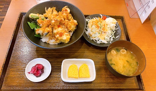伊勢ノ国ダイニング しちりのハマグリ天丼定食