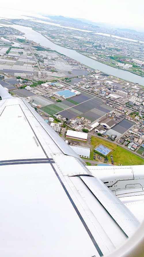 福岡線から見る松茂の景色(2021.5.18)