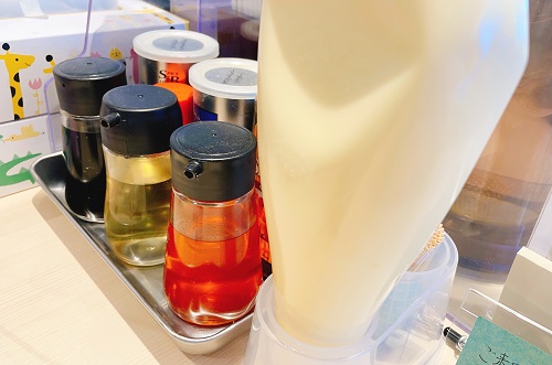 らぁ麺 かめ田の調味料