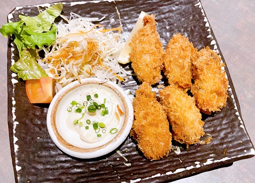 居酒屋まる坐のカキフライ