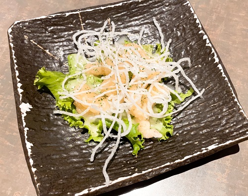 居酒屋まる坐の海老マヨ