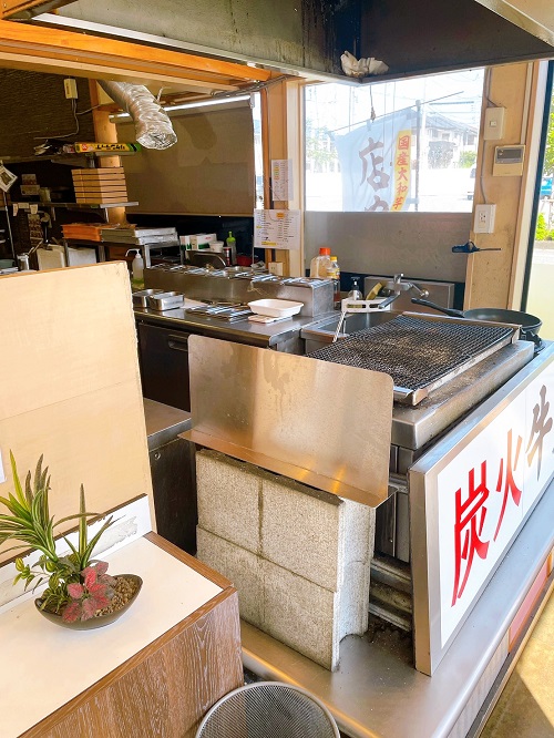 タン次郎食堂 北矢三店の焼き場