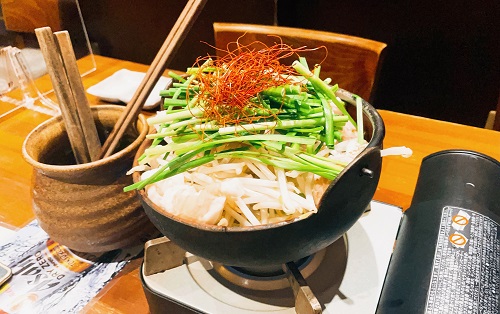薩摩ごかもん 京都四条烏丸本店の牛もつの醤油もつ鍋