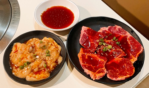 鶴橋焼肉 牛一 本店のやわらかハラミと国産牛テッチャン