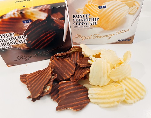 ロイズ ポテトチップチョコレートのオリジナルとフロマージュブランの商品写真