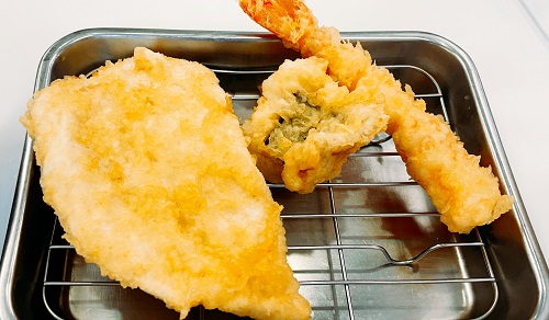 天麩羅処ひらお 本店のえび&はも&ささみ