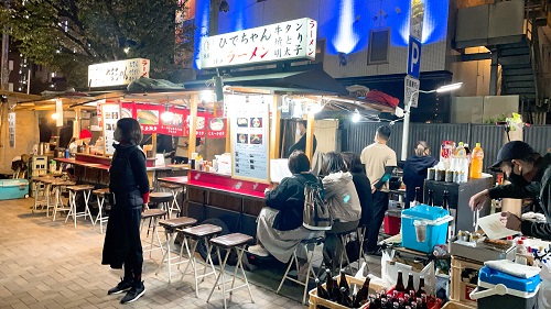 屋台 ひでちゃんラーメンの店舗前