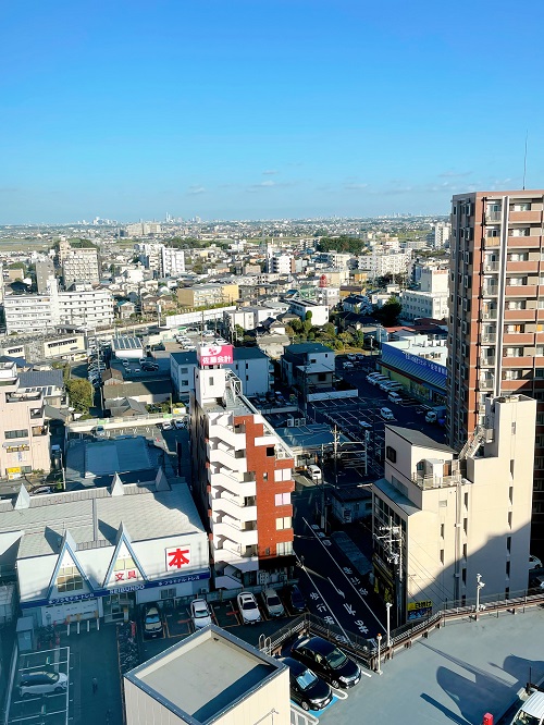 川越東武ホテルからの景色