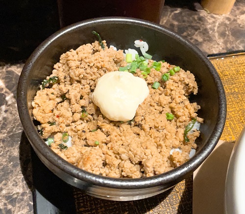 麺匠 竹虎 本店のピり辛 肉めし