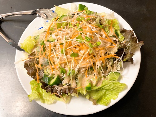 たこ焼居酒屋 暖の蒸し鶏の胡麻ドレサラダ