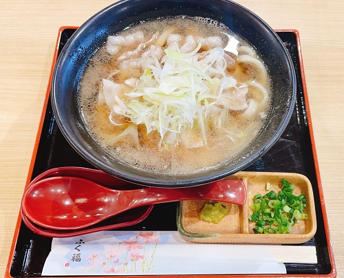 ふく福 鹿児島空港店の黒豚うどん2