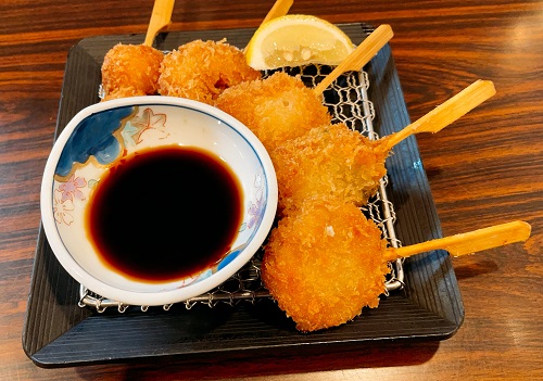 やたがらす 奈良店の串かつ5本盛合せ