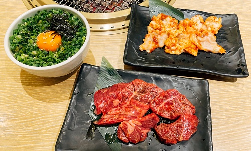 焼肉新羅 新浦安本店のハラミと白ネギ飯とホルモン