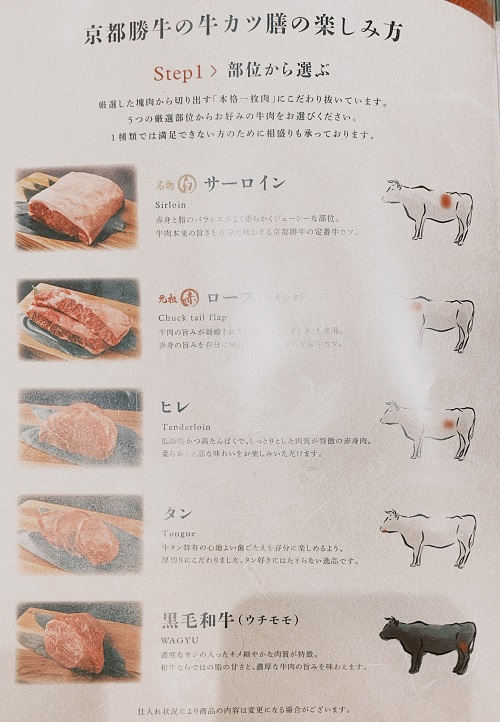 牛カツ 京都勝牛 奈良柏木店の牛カツ膳の楽しみ方