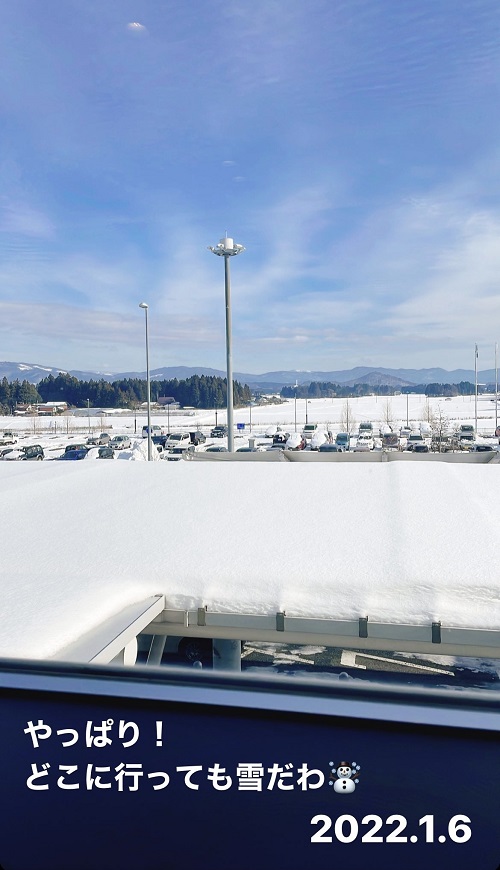 花巻空港からの景色(2022.1.6)