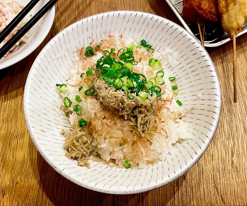 でんがな 姫路店のじゃこ生姜飯