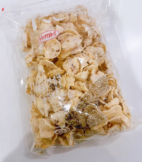 たこせんべいの里のガーリックマヨネーズの外装