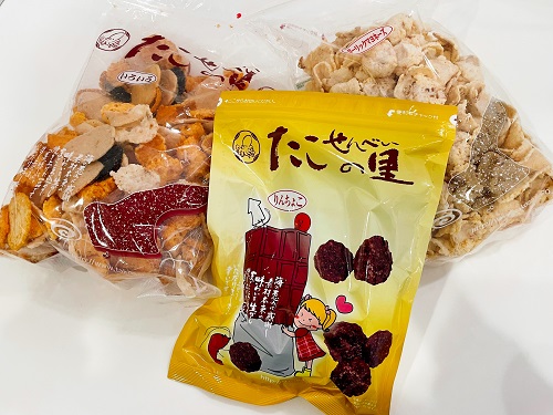 たこせんべいの里の商品の外装