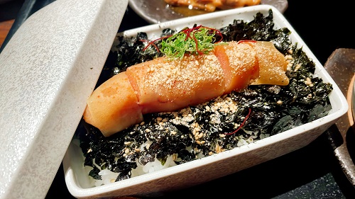 元祖博多めんたい重の飯麺セットの丼