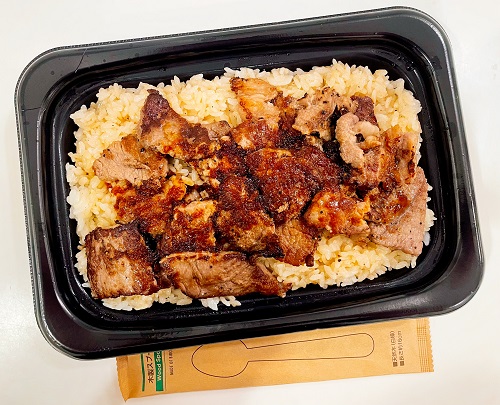 ほっともっと 徳島空港前店のファミリーステーキガーリックライス