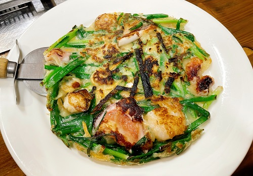 くるくる炭火焼き 民の海鮮チヂミ(2022.6.25)