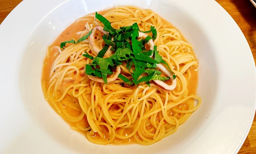 DEAR 高松店のたらこ・梅・いか・紫蘇のパスタ