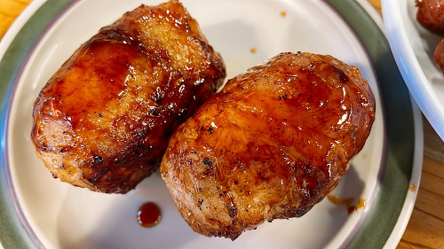 ひろめ市場 味太郎の肉巻きおにぎり