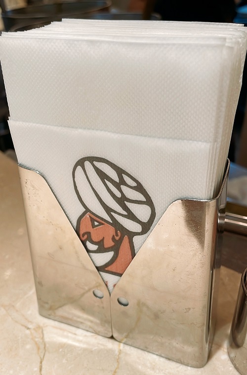 インデアンカレー 三番街店のナプキン