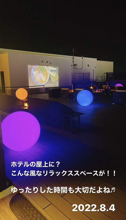 ホテルグランヴィア 和歌山の屋上(2022.8.4)