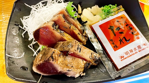 明神丸 ひろめ市場店のタレたたき