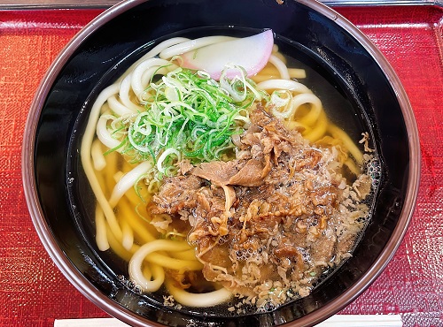 淡路SAの肉うどん