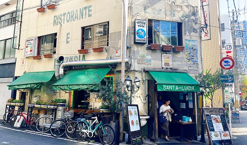 Ristorante e Pizzeria SANTA LUCIAの店舗前