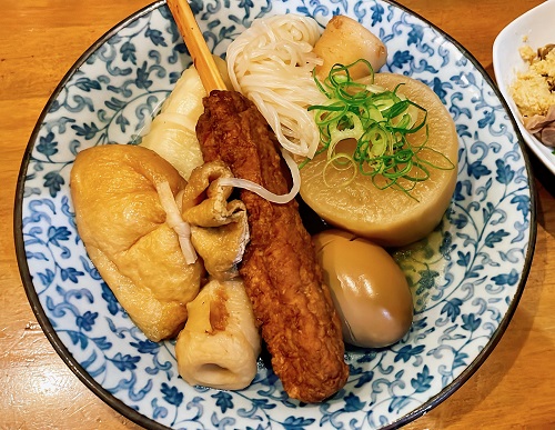 おでんと串カツ 姫路のお店の姫路おでん7点盛り