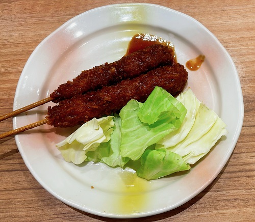 世界の山ちゃん アスティ三河安城店のみそ串カツ