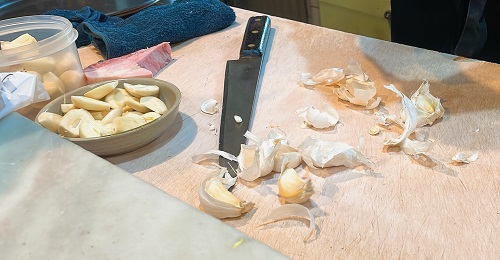 ステーキハウスさちのニンニク