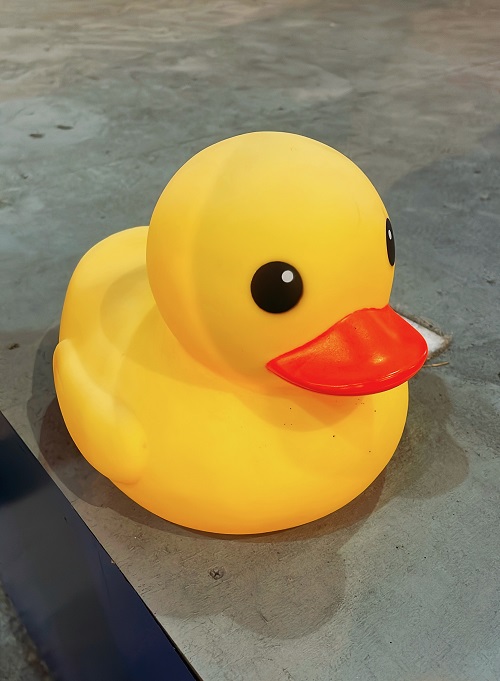 レオマワールドのひよこのオブジェ(2022.12.24)