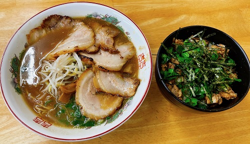 中華そば 金屋のまかない飯セット(中華そば肉入り)