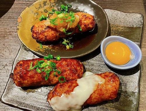 ミライザカ 松山大街道店の鶏つくね3種盛