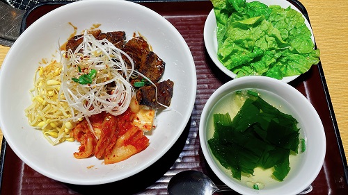 焼肉新宿幸永 羽田空港店の幸永カルビ丼セット