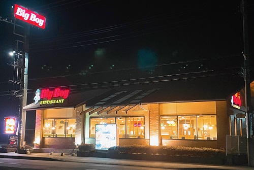 ビッグボーイ 常陸大宮店の店舗横側