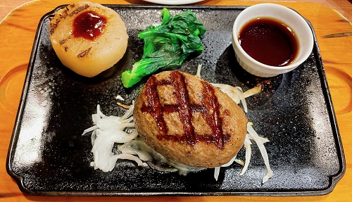 ビッグボーイ 常陸大宮店の黒毛和牛100%大俵ハンバーグステーキ