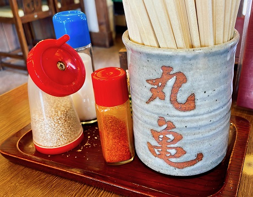 さぬき手打うどん 丸亀の調味料