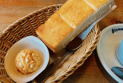 コメダ珈琲店 徳島北島店のトーストと手作りたまごペースト